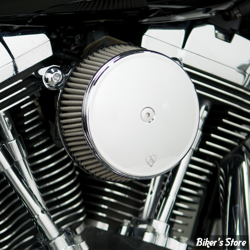 - FILTRE A AIR - ARLEN NESS - STAGE 1 - TOURING 08/16 / SOFTAIL 16/17 / DYNA FXDLS 16/17 - STAGE I BIG SUCKER AIR FILTER KIT - Filtre inox - COUVERCLE ACIER CHROME - 50-330