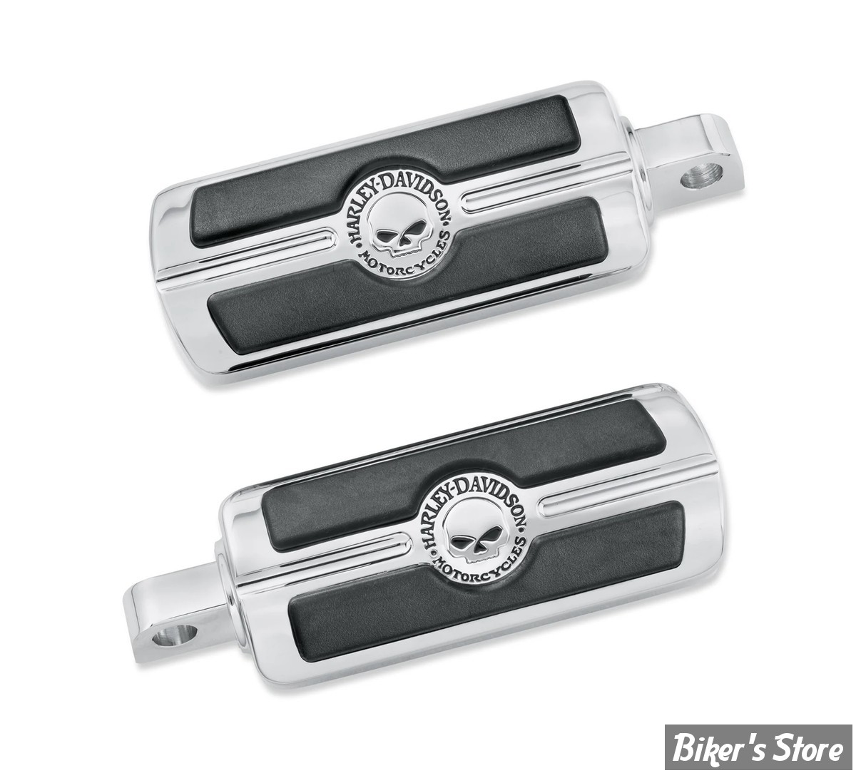 - REPOSES PIEDS - OEM 50370-04 - WILLIE G SKULL - CHROME