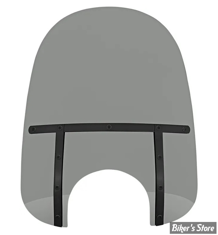 PARE BRISE DÉTACHABLE - MEMPHIS SHADES - MEMPHIS FATS - DÉCOUPE DE PHARE DE 9" - HAUTEUR 21" / 53CM - NIGHT SHADES NOIR FUME - MEB38112