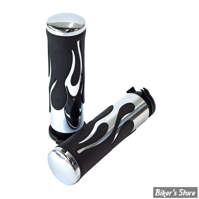 POIGNÉES - MCS - TIRAGE PAR CÂBLES HD 82UP - SHELLSHOCK - FLAMES / CHROME