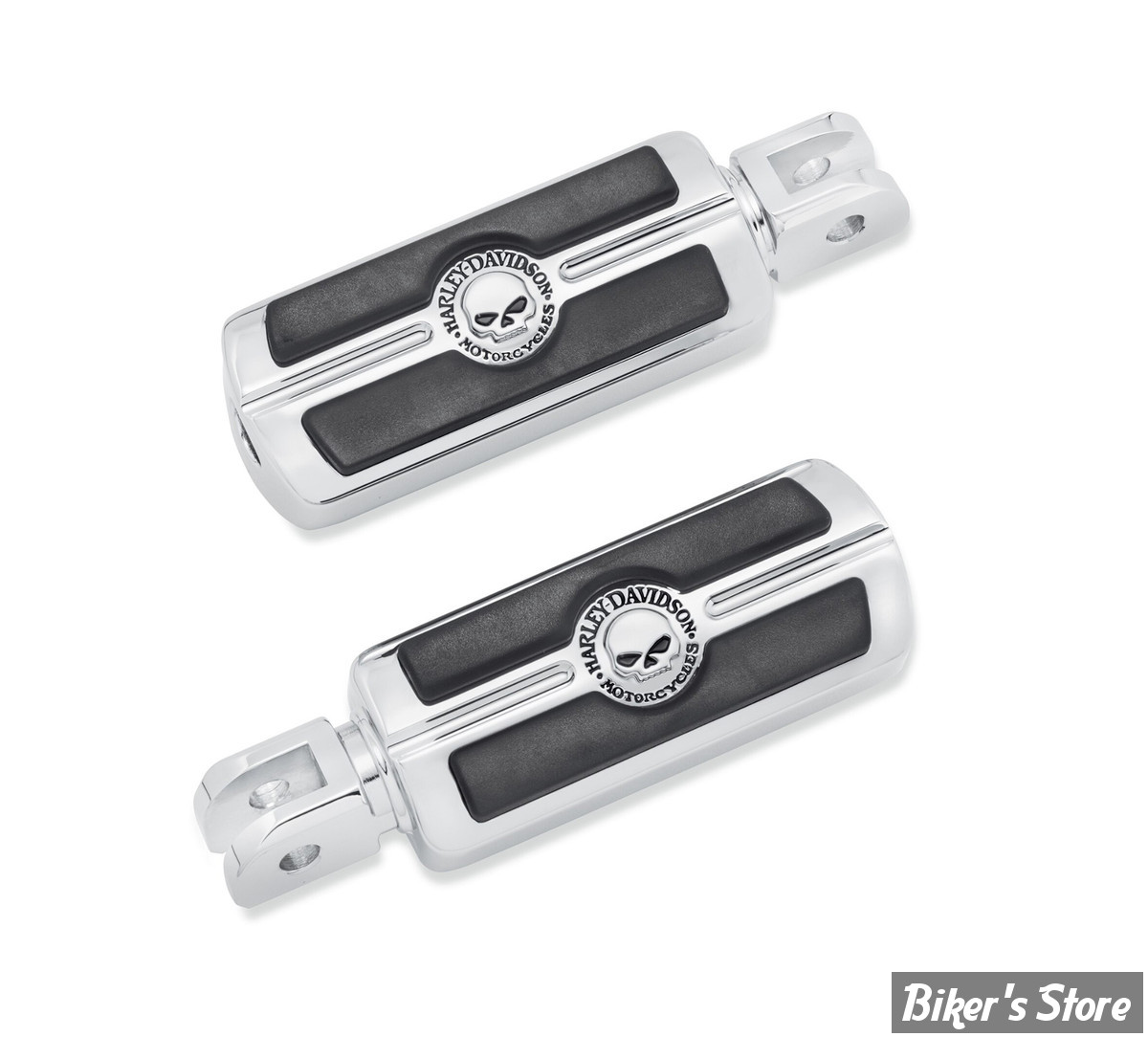  - REPOSES PIEDS AVANT - OEM 50501020 - SOFTAIL 2018UP - WILLIE G SKULL - CHROME