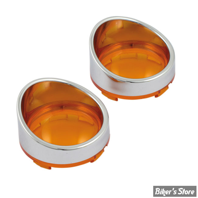 Casquettes de clignotants avec cabochon sans ampoules - Orange.