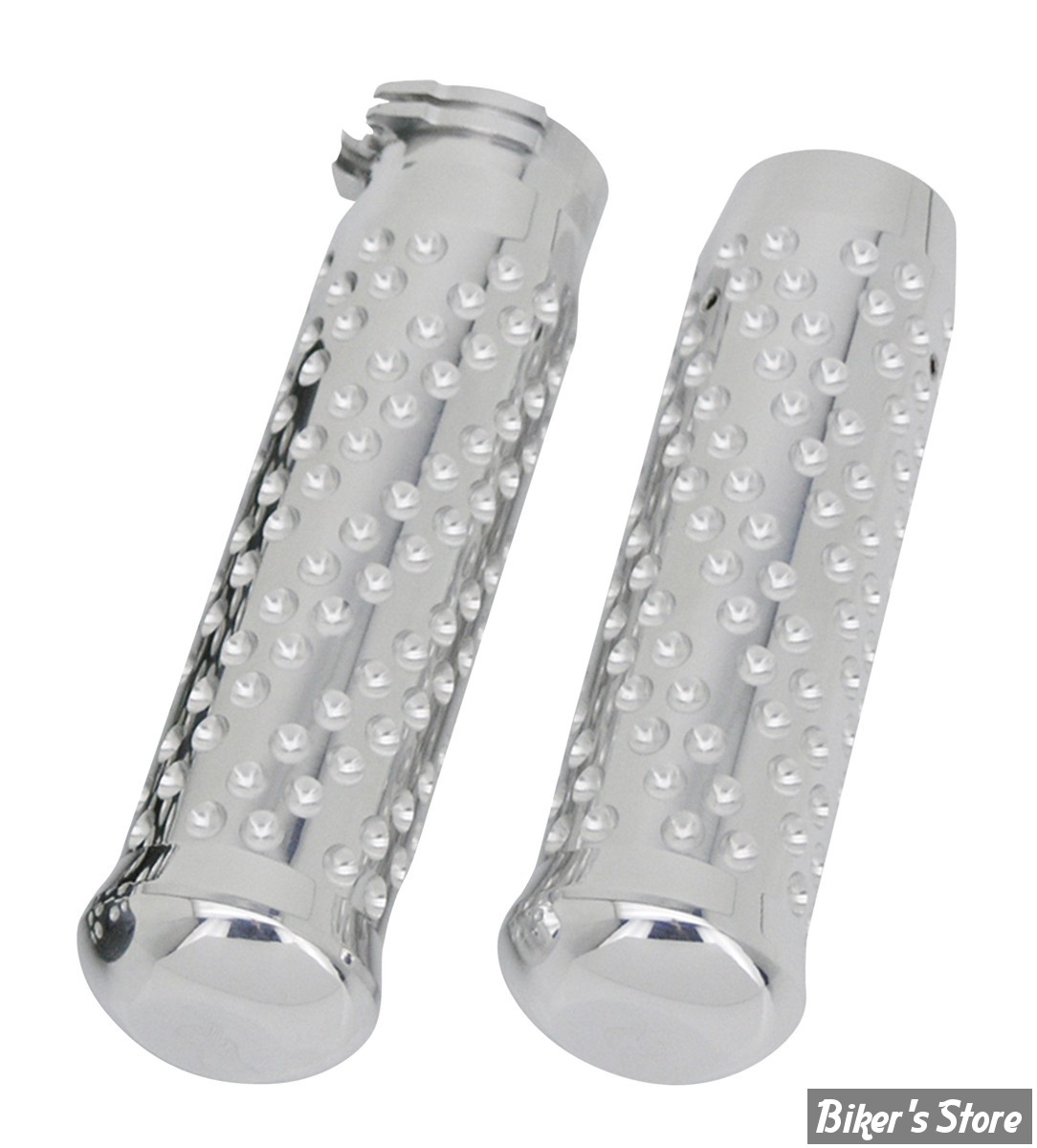 POIGNÉES - KEN'S FACTORY - TIRAGE PAR CÂBLES HD 82UP / 1" - SPIRAL GRIP SETS - FINITION : POLI