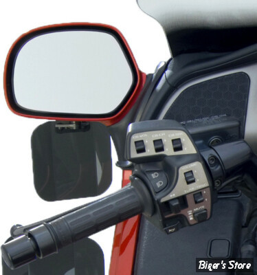 DEFLECTEURS LATÉRAUX DE CARÉNAGE - SUPÉRIEUR - HONDA GOLDWING 2001/2017 - NATIONAL CYCLE - Wing Deflectors™ Mirror Mount for GL1800 - FUMÉ FONCÉ - N5108