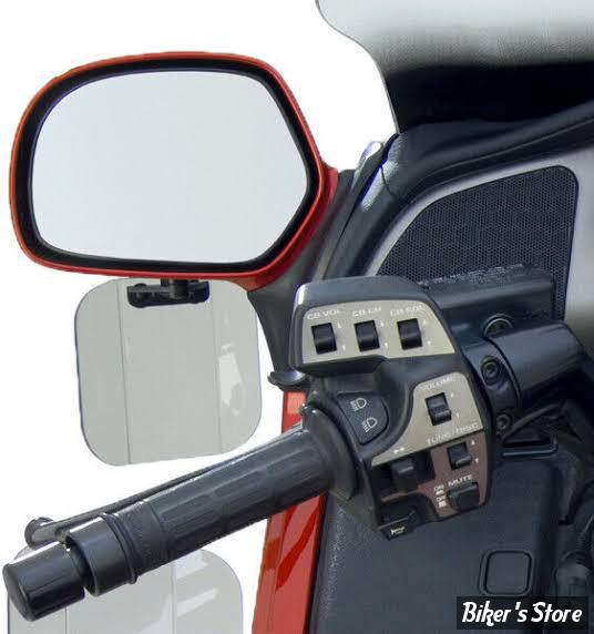 DEFLECTEURS LATÉRAUX DE CARÉNAGE - SUPÉRIEUR - HONDA GOLDWING 2001/2017 - NATIONAL CYCLE - Wing Deflectors™ Mirror Mount for GL1800 - FUMÉ - N5110