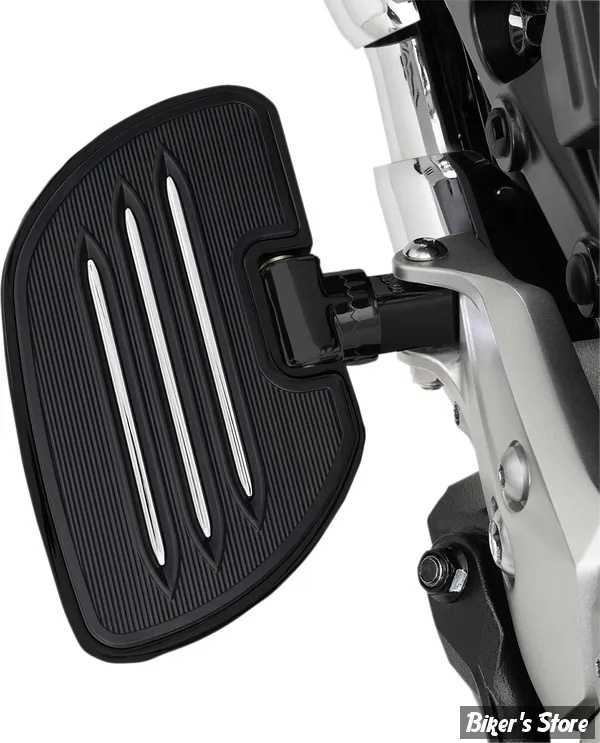 MARCHES-PIEDS CONDUCTEUR - SHOW CHROME / BIG BIKE PARTS - HONDA GOLDWING GL1800 2018/2023 - COMMANDER DRIVER - NOIR - 21-359BK