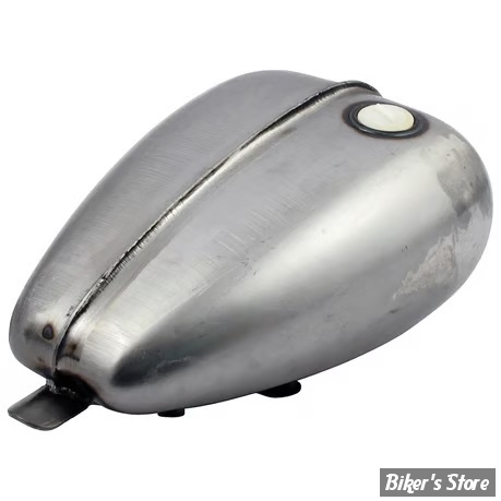 RESERVOIR TYPE MUSTANG - 3.3 GALLONS / 12.50 LITRES - 3.3 gallon Mustang ribbed gas tank, for 83-up gas caps - RIBBED - BOUCHON A VIS -