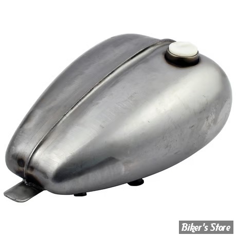 RESERVOIR TYPE MUSTANG - 3.3 GALLONS / 12.50 LITRES - 3.3 gallon Mustang ribbed gas tank, for pre-83 gas caps - RIBBED - BOUCHON A BAILLONETTE