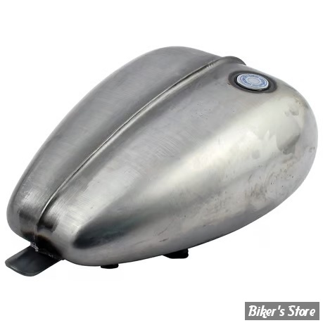 RESERVOIR TYPE MUSTANG - 3.3 GALLONS / 12.50 LITRES - 3.3 gallon Mustang ribbed gas tank, with flush gas cap - RIBBED - BOUCHON AFFLEURANT