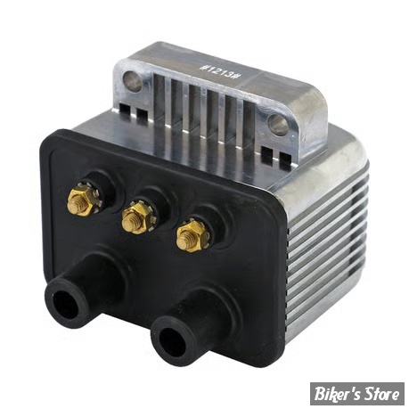 BOBINE - CUSTOM SINGLE FIRE - MCS - 3 OHM - POUR ALLUMAGES ELECTRONIQUE / SINGLE FIRE - Mini single fire coil. 12v, 3 ohm - CHROME- 10-2002C