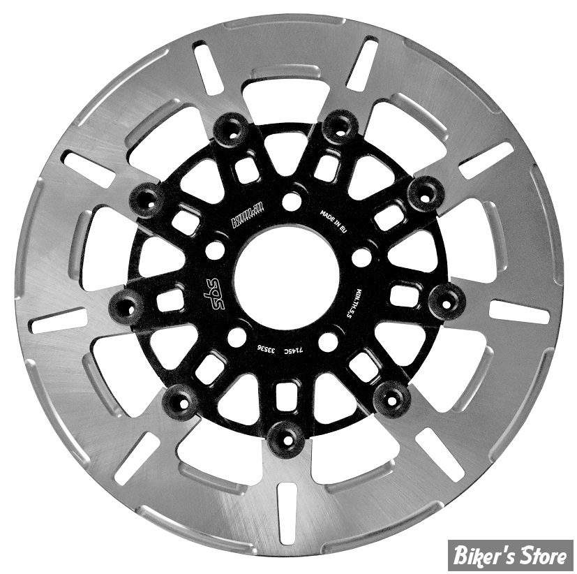 - ECLATE DF - PIECE N° 01 -  DISQUE DE FREIN ARRIERE -  OEM 41797-00 - FLOTTANT - FRED KODLIN / SBS - X KODLIN - 9 RAYONS - FINITION : POLI
