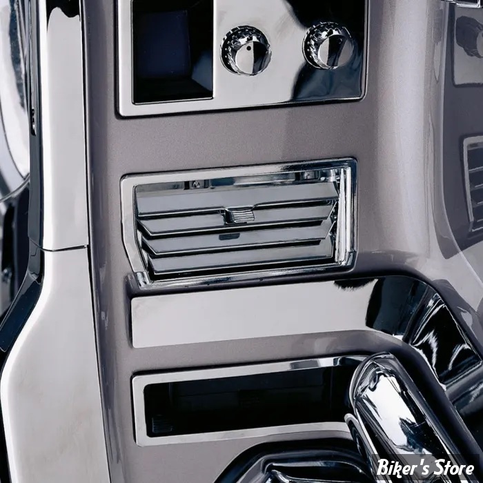 ENJOLIVEURS DE VENTILATION INFERIEUR - SHOW CHROME / BIG BIKE PARTS - HONDA GOLDWING GL1500 - LOWER FRESH AIR VENTS GL1500 - CHROME - 52-552