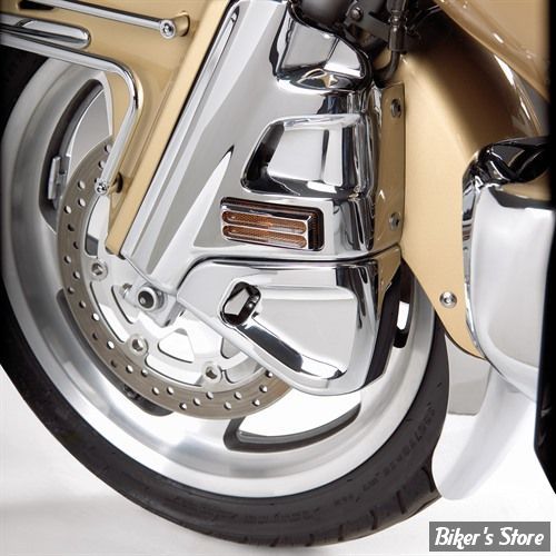 COUVRES ETRIERS DE FREIN - SHOW CHROME - HONDA GOLDWING GL1800 2018/2019 - Deluxe Armrest System  - CHROME - 52-764