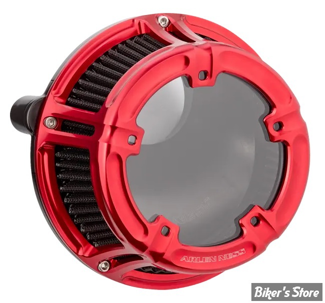 FILTRE A AIR - A.NESS - MILWAUKEE EIGHT 2023UP - METHOD® AIR CLEANER - FINITION : ANODISE ROUGE - 600-241