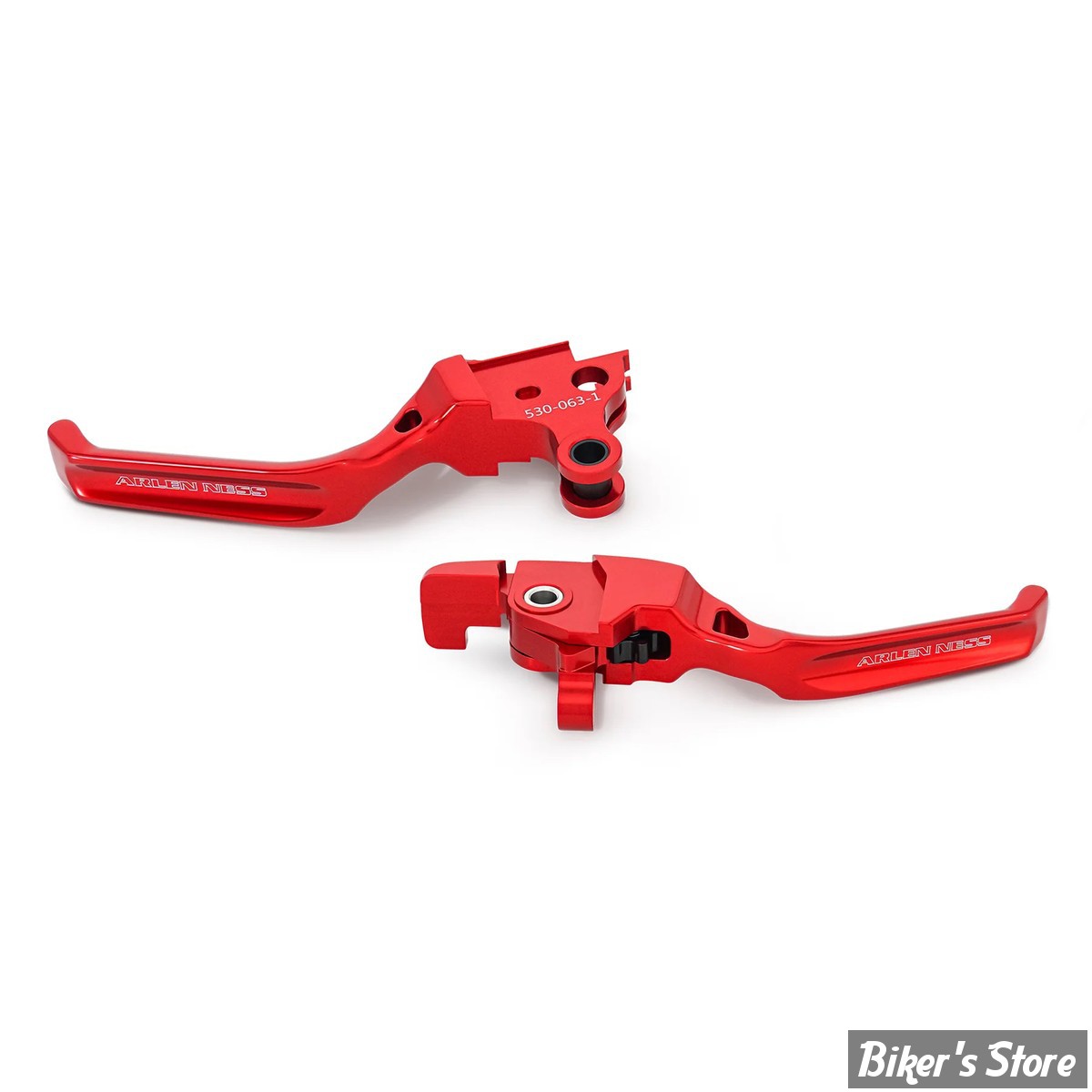 ECLATE L - PIECE N° 06 / 08 - KIT LEVIERS - OEM 36700133A / 42859-06B - TOURING 17/20 - ARLEN NESS - METHOD® HAND LEVERS - ANODISÉ ROUGE - 530-036