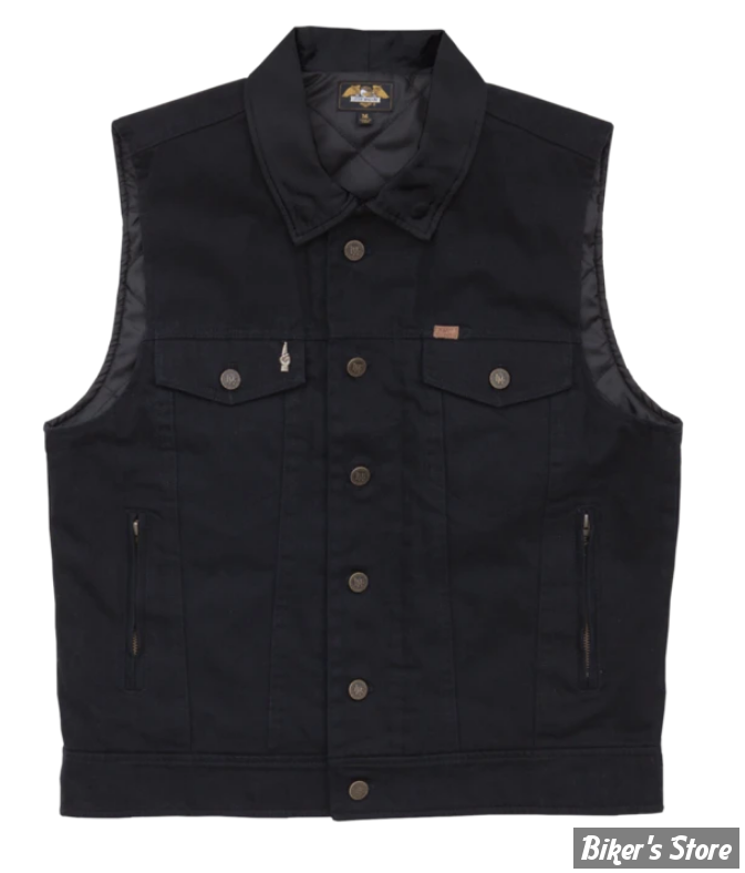 GILET SANS MANCHE - LOSER MACHINE COMPANY - KINGSWAY III - NOIR - TAILLE M