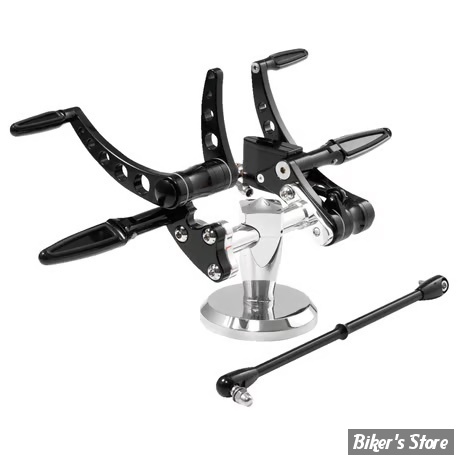 - COMMANDES AVANCEES - SOFTAIL 86/99 - KUSTOM TECH - CLASSIC STYLE - NOIR - 40-042