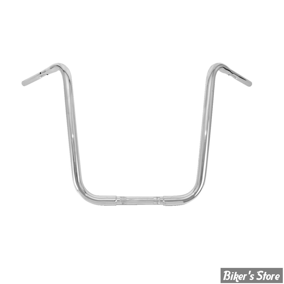 GUIDON 32MM SUR RISERS 25.40MM / GUIDON APEHANGER - HAUTEUR : 45,70CM / 18" - BURLY BRAND - 1.25" Gorilla Apes - CHROME - B12-1504C