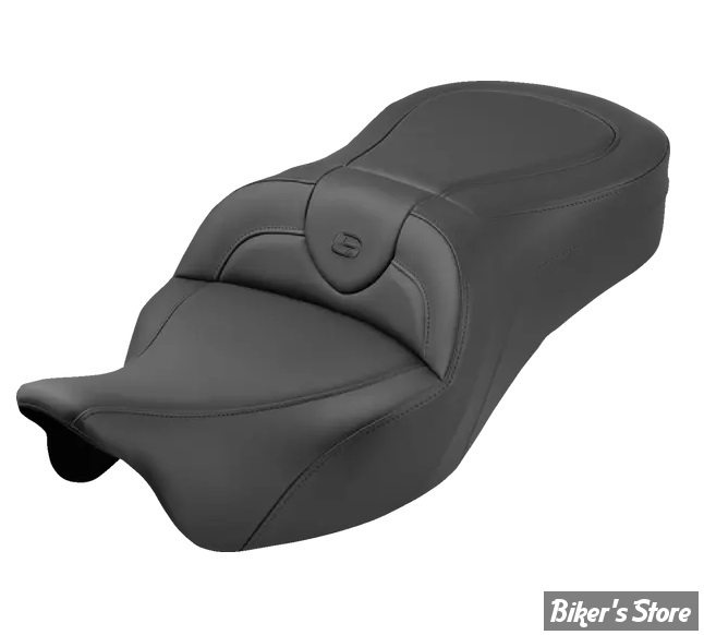 SELLE DUO SADDLEMEN - ROADSOFA KING - TOURING 08/25 - NOIR/COUTURES NOIR - 808-07B-187S