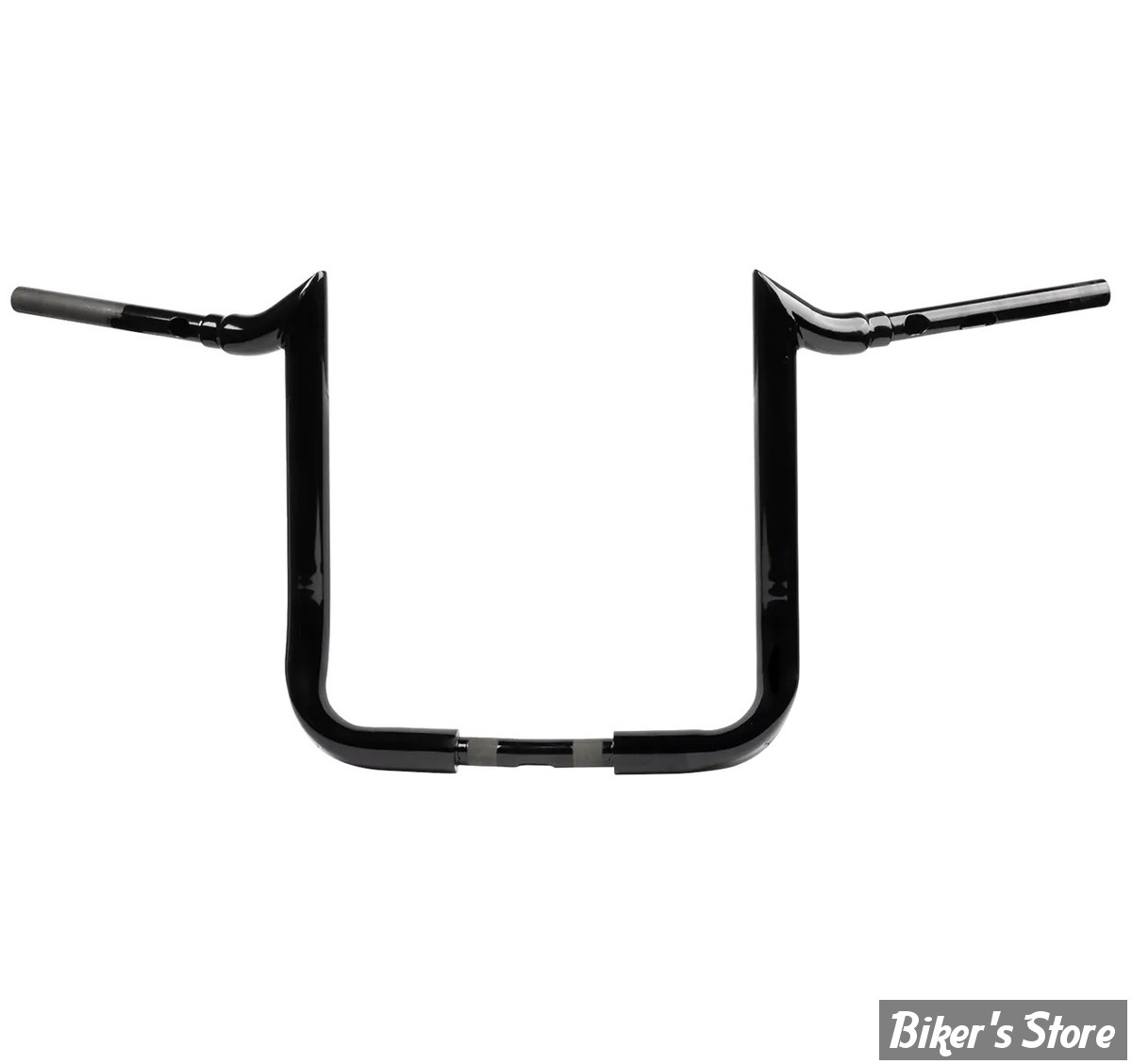 GUIDON 38mm SUR RISERS 25.40MM - HAUTEUR : 40.60CM / 16" - LA CHOPPERS - Grande Prime Ape Hanger - 38MM / 1"1/2 - FLHX 23UP - NOIR BRILLANT - LA-7376-16B