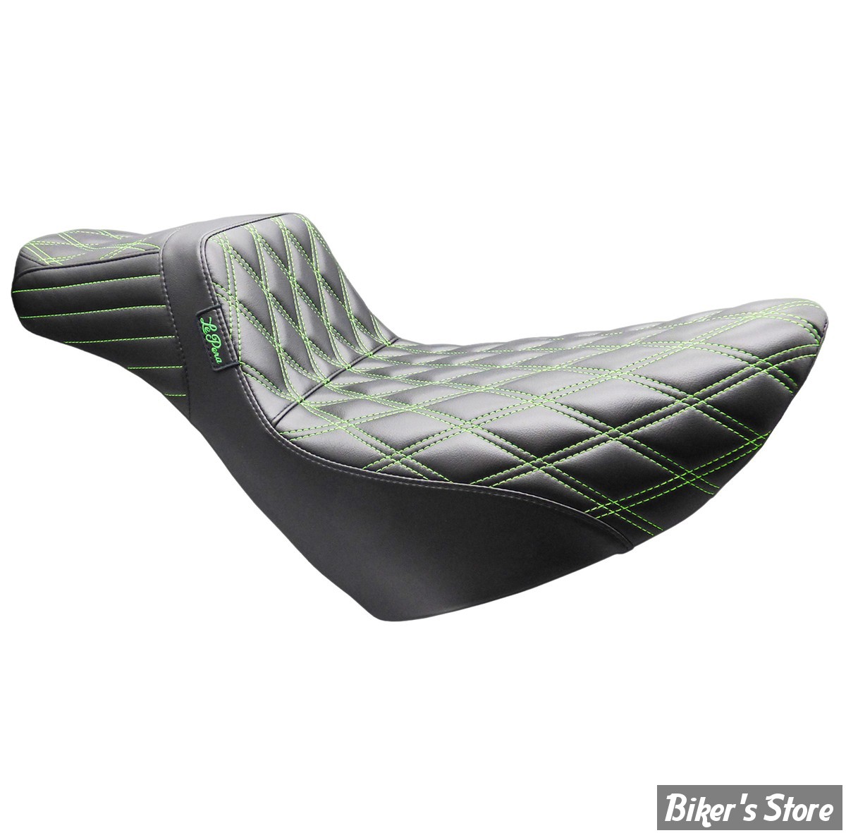 - SELLE DUO - SPECIAL GRANDES JAMBES - SOFTAIL FXLR / FXLRS / FLSB - LE PERA - TAILWHIP DADDY LONG LEGS - NOIR / COUTURES : VERTE 