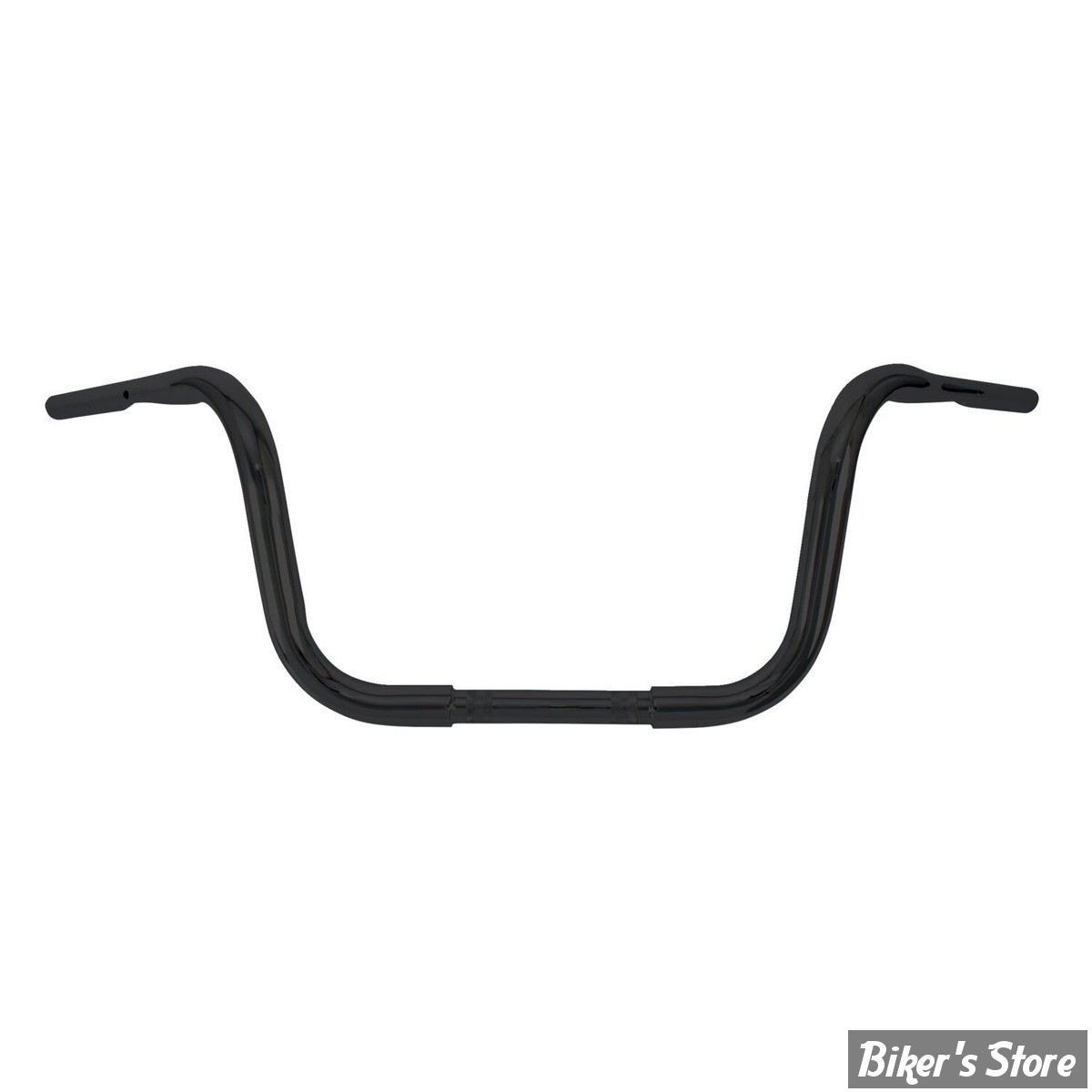 GUIDON 32MM SUR RISERS 25.40MM / GUIDON APEHANGER - HAUTEUR : 25,40CM / 10" - BURLY BRAND - 1.25" Gorilla Apes - NOIR - B28-308TB