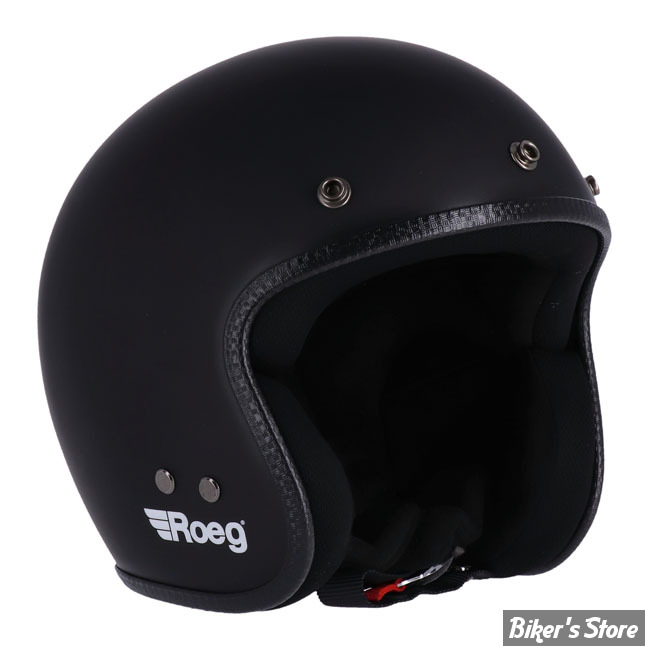 CASQUE JET  - ROEG - JETT HELMET - NOIR  MAT - TAILLE XS