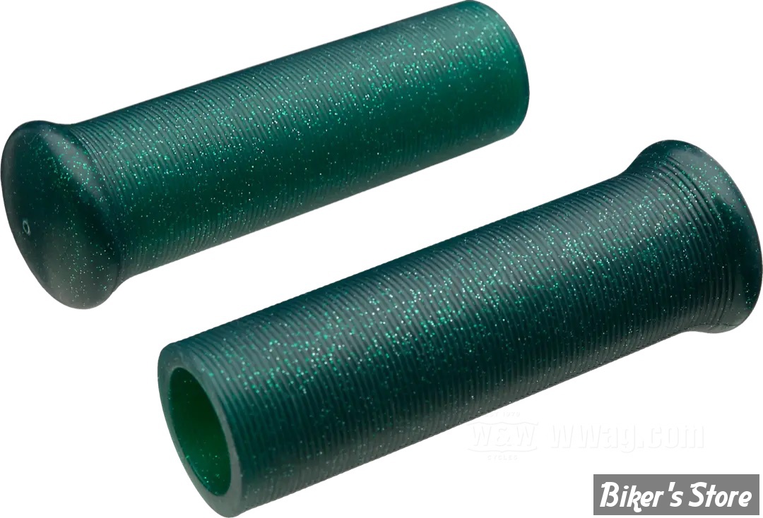 POIGNEES CAOUTCHOUC - ∅ 1" / 25,40MM - THREE MILES - METALFLAKE - VERT