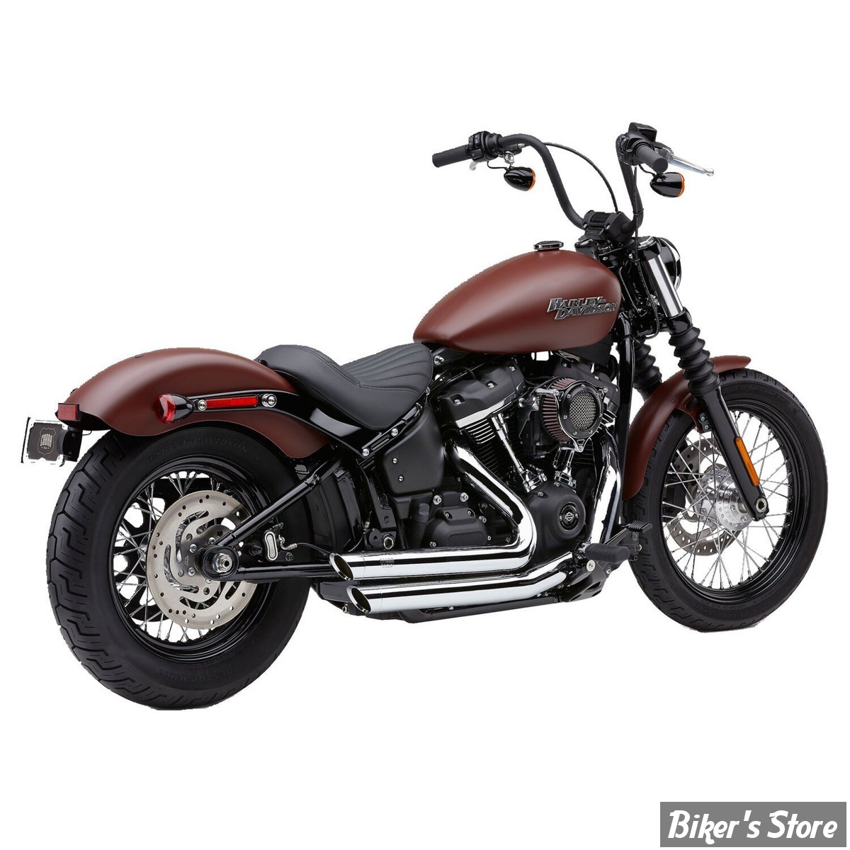 ECHAPPEMENT - COBRA - SOFTAIL 18/20 FLDE DELUXE / FXLR LOW RIDER / FLSL SLIM / FXBB STREET BOB - Speedster SlashDown - CHROME - 6853