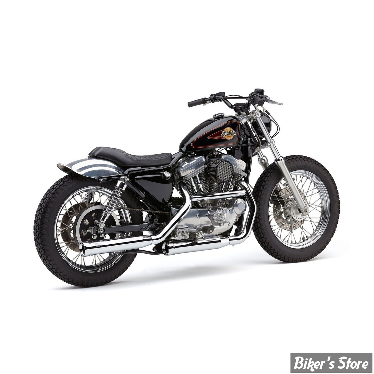 SILENCIEUX - COBRA - SPORTSTER 86/03 - Neighbor Hater slip-on mufflers - CHROME - 6036