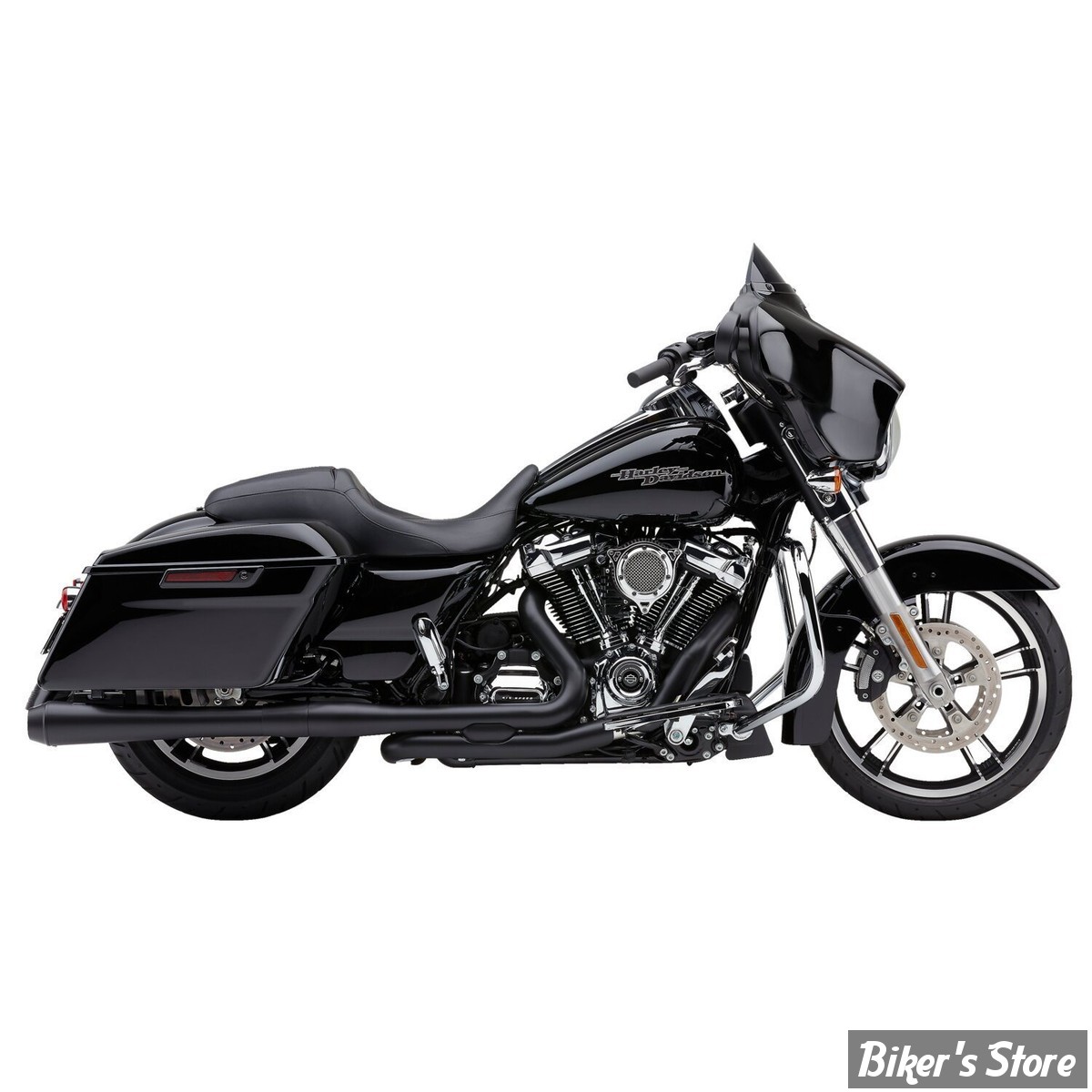 SILENCIEUX COBRA - El Diablo 4" slip-on mufflers - TOURING 17up - NOIR - 6208RB