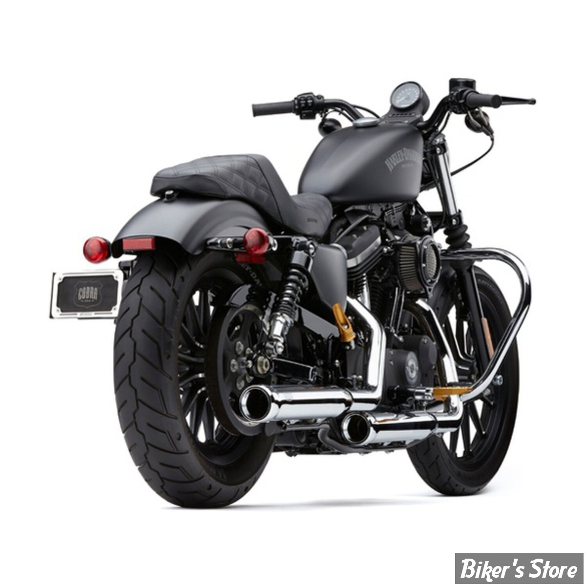 SILENCIEUX COBRA - SPORTSTER 14/22 - Neighbor Hater Slip-On - CHROME - 6086