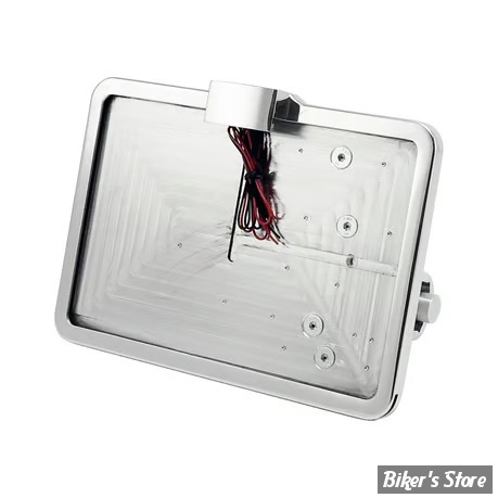 PLAQUE LATERALE - 143 X 210 - SOFTAIL MILWAUKEE EIGHT 2018UP - CPV - SLIDE-IN LICENSE PLATE - AVEC FEU LARGELIGHT LED - POLI - 0587