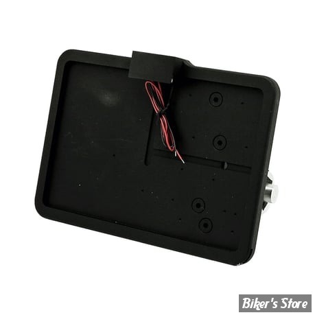 PLAQUE LATERALE - 143 X 210 - SOFTAIL MILWAUKEE EIGHT 2018UP - CPV - SLIDE-IN LICENSE PLATE - AVEC FEU LARGELIGHT LED - NOIR - 0587B