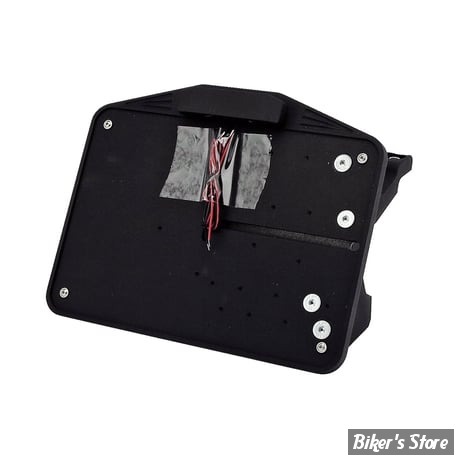 PLAQUE LATERALE - 143 X 210 - SOFTAIL M8 FXDRS 2019UP - CPV - AVEC FEU LARGE LED - NOIR - 0606B