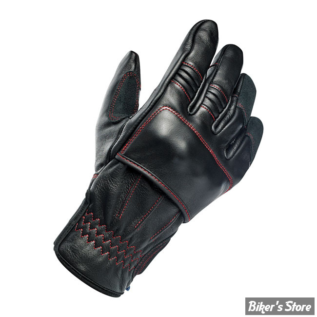 GANTS - BILTWELL - BELDEN CE APPR - COULEUR : NOIR/REDLINE - TAILLE XS