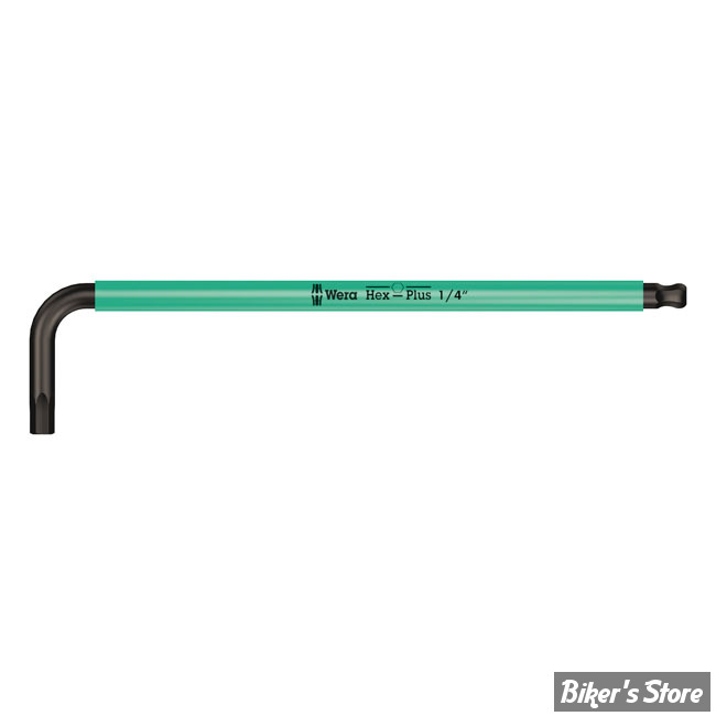 CLE ALLEN / BTR US EN L - 6.4MM / 1/4 - WERA - 950SPKL - Clé mâle coudée  Multicolour - 05022636001 - Biker's Store