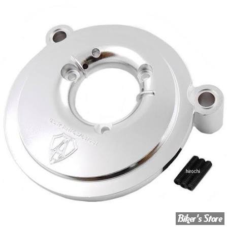 - BIG SUCKER STAGE 1 - PLAQUE D'EMBASE DE FILTRE A AIR  - POUR FILTRE ARLEN NESS - BIG SUCKER STAGE 1 - FINITION : CHROME - 18-586