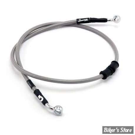- DURITE DE FREIN AVANT - SOFTAIL M8 FLSL 18UP - LONGUEUR : +000 - OEM 41800614 - GOODRIDGE - INOX - HD0007-1FC-CL