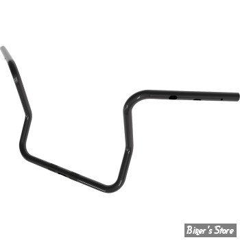 GUIDON APEHANGER 1" - HAUTEUR : 25.40CM / 10" - MAGNUM - BAGGER STYLE Handlebar - FLHX 23UP - NOIR BRILLANT - 4HB-2610