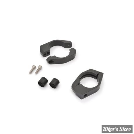 AV / KIT DE DEPLACEMENT DE CLIGNOTANTS AVANT - POUR TUBES DE FOURCHE DE 58MM - DAYTONA - NOIR - 89863