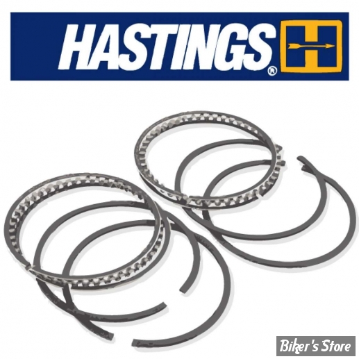 ECLATE G - PIECE N° 25 - SEGMENTS HASTINGS SPORTSTER Bigtwin 84/99 / SPORTSTER 1200cc 86/03 - COTE : +0.000 - TYPE : CHROME/MOLY - HASTINGS - WG1010329 | 2M6164 / 6164