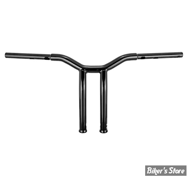 GUIDON BURLY - DOMINATOR - PULLBACK -  32MM / 1"1/4 - FLHX 2024UP / FLHXSE 23UP / SOFTAIL 2025UP - HAUTEUR : 30,50 CM / 12" - NOIR - B12-6081B