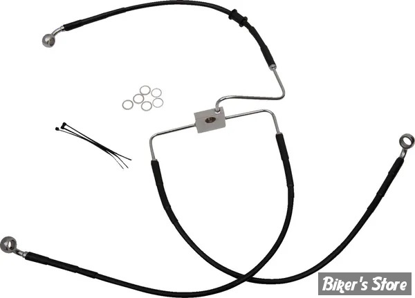 DURITE DE FREIN AVANT - SPORTSTER 1200CX 16UP - LONGUEUR : +000 ( 74CM / 29") - OEM 41800566 - NOIR - 618566-BLK