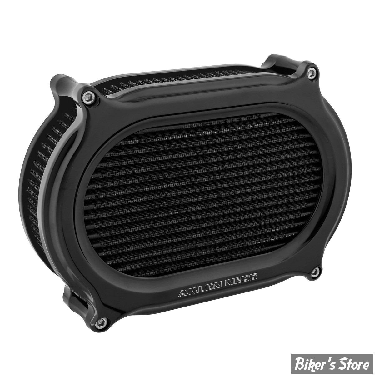 - FILTRE A AIR A.NESS - TOURING 08/16 / SOFTAIL 16/17 / DYNA FXDLS 16/17 - Stage II Oval Upgrade air cleaner kit - FINITION :  NOIR - 600-169