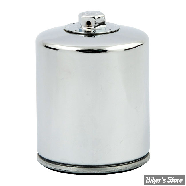 Mid USA Chrome 10 Micron Oil Filter For Harley Big Twin Cam & M8 - Replaces OEM 63798-99 (6-Pack)