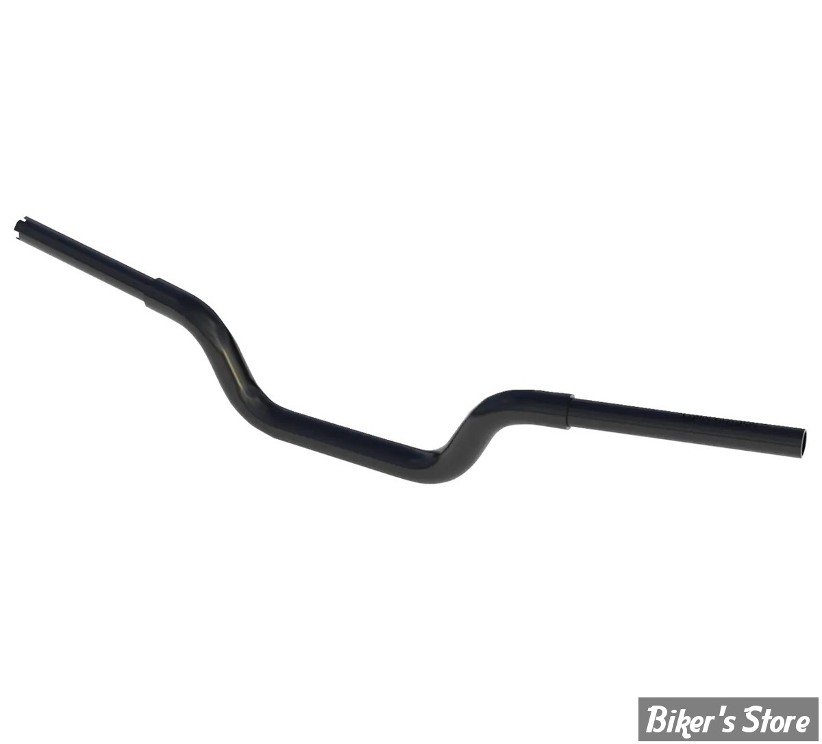 - GUIDON 32mm SUR RISERS 32MM - HAUTEUR : 15.00 CM / 6" - MAGNUM - MACH MOTO HANDLEBAR - NOIR BRILLANT - 4HB-1106