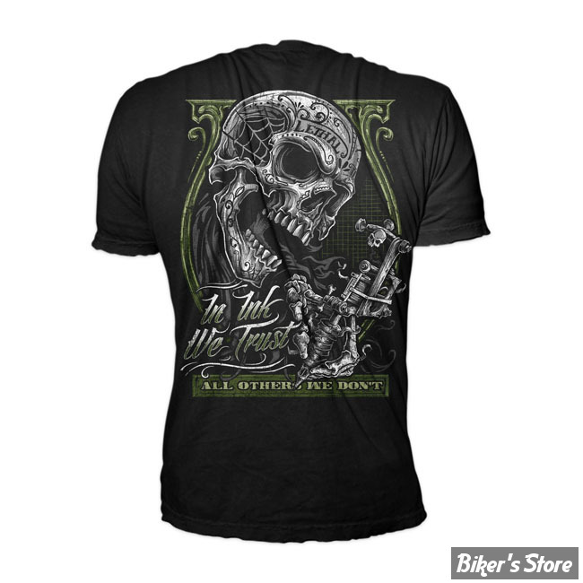 TEE-SHIRT - LETHAL THREAT - IN INK WE TRUST - NOIR - TAILLE L