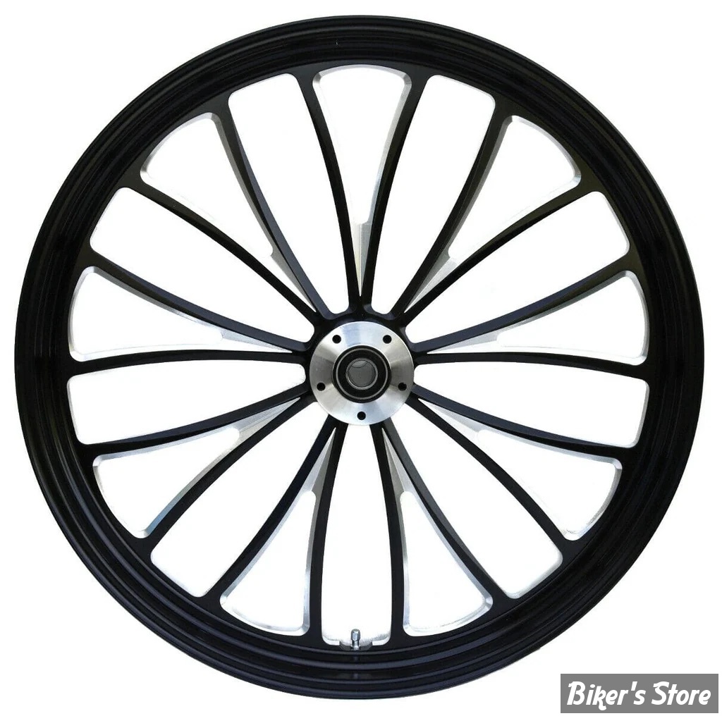 21 x 2.15 - ROUE ULTIMA ALUMINIUM - APPLICATION CUSTOM AXE 1" - MANHATTAN - S-F - Manhattan Front Wheel  - BLACK CUT - 37-664