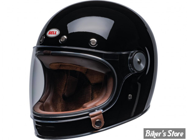 - CASQUE INTEGRAL - BELL - Bullitt Retro Full Face Helmet - COULEUR : NOIR BRILLANT - TAILLE : S
